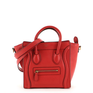 Celine Luggage Bag Grainy Leather Nano