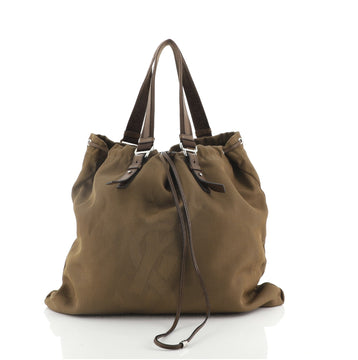 Saint Laurent Kahala Drawstring Tote Canvas Large
