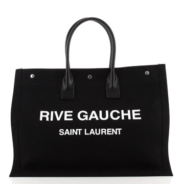 Saint Laurent Rive Gauche Shopper Tote Canvas Large