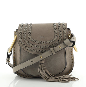 Chloe Hudson Handbag Whipstitch Suede Small