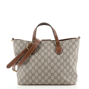 Gucci Convertible Soft Tote GG Coated Canvas Small