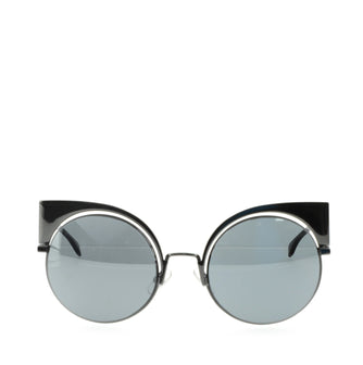 Fendi Runway Cutout Cat-Eye Sunglasses Metal