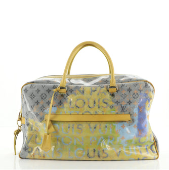 Louis Vuitton Pulp Weekender Bag PVC Over Monogram Denim GM