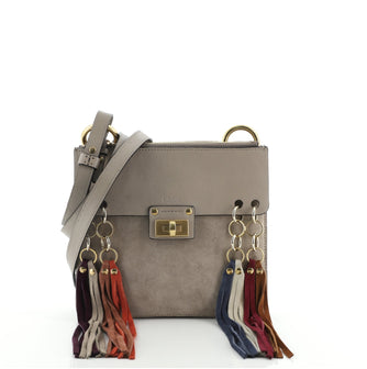 Chloe Jane Crossbody Bag Leather and Suede Small