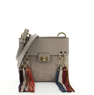 Chloe Jane Crossbody Bag Leather and Suede Small