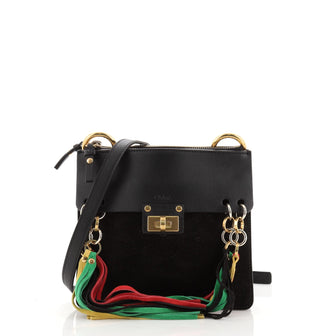Chloe Jane Crossbody Bag Leather and Suede Small