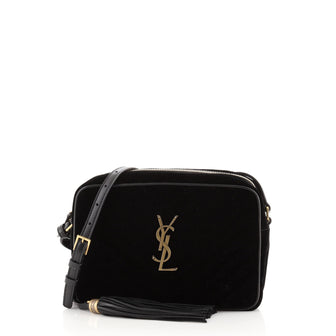 Saint Laurent Lou Camera Bag Matelasse Chevron Velvet Small