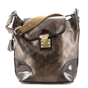 Louis Vuitton Sergeant Handbag Limited Edition Monogram Embossed Leather GM