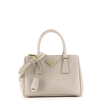 Prada Galleria Double Zip Tote Saffiano Leather Small
