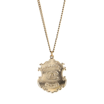 Chanel Paris-Dallas Sheriff Badge Logo Necklace Metal