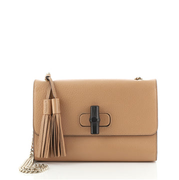 Gucci Miss Bamboo Shoulder Bag Leather Medium