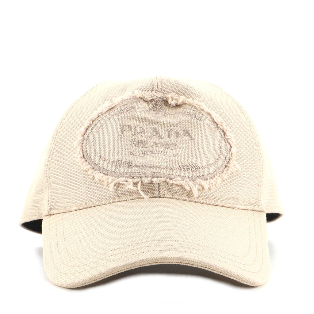 Prada Savoy Baseball Cap Canvas Neutral 7540723