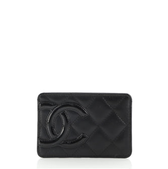 Chanel Cambon Card Holder Quilted Lambskin