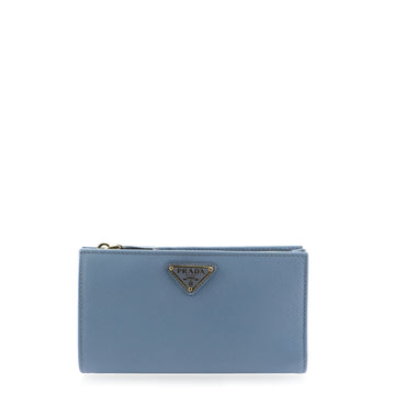 Prada Bifold Snap Wallet Saffiano Leather Long