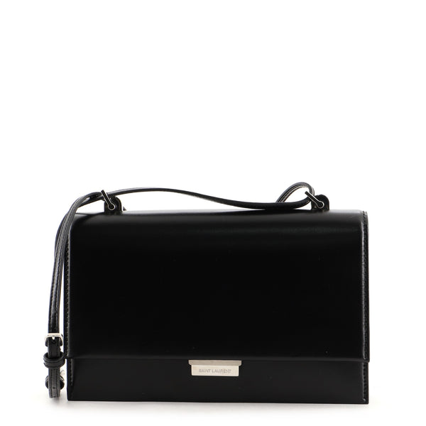 Saint Laurent Small Babylone Satchel in Black leather