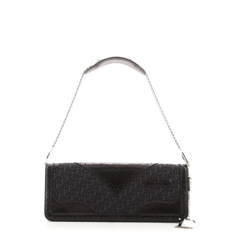 Christian Dior D'Trick Chain Shoulder Bag Diorissimo Canvas