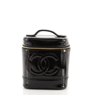 Chanel Vintage Timeless Cosmetic Case Patent Tall