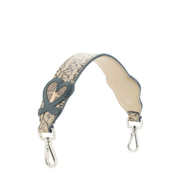 Fendi Mini Strap You Short Shoulder Strap Printed Leather with Python