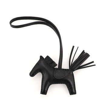 Hermes So Black GriGri Rodeo Bag Charm Leather PM