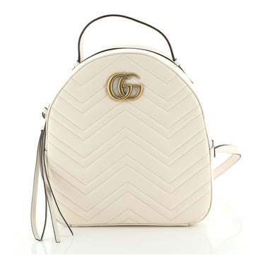 Gucci GG Marmont Backpack Matelasse Leather Small