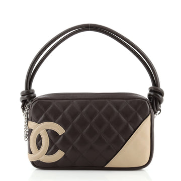 Chanel Cambon Pochette Quilted Leather