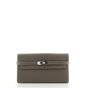 Hermes Kelly Wallet Chevre Mysore Long