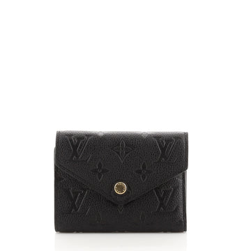 Louis Vuitton Compact Victorine Wallet Monogram Empreinte Leather