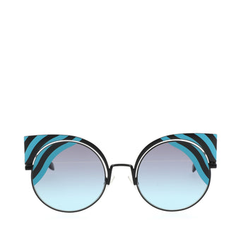 Fendi Hypnoshine Cat Eye Sunglasses Metal