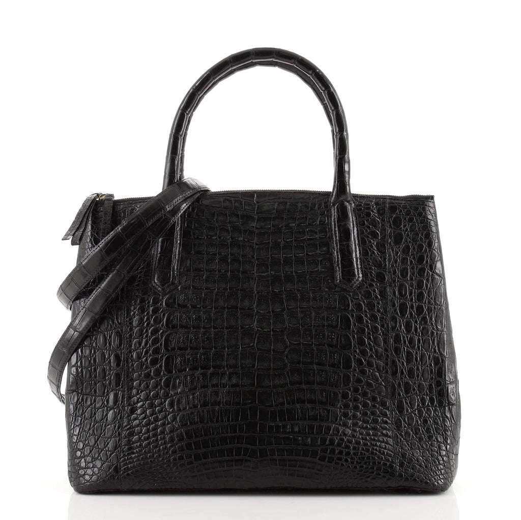 Nancy Gonzalez Large Crocodile Convertible Tote Bag at Jill's Consignment