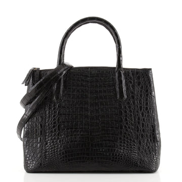 Nancy Gonzalez Double Zip Convertible Tote Crocodile Large