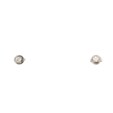 Tiffany & Co. Solitaire Diamond Earrings Platinum and Diamonds .22CT