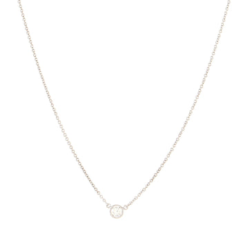 Tiffany & Co. Elsa Peretti Diamonds By The Yard Pendant Necklace Platinum with Diamond .17CT