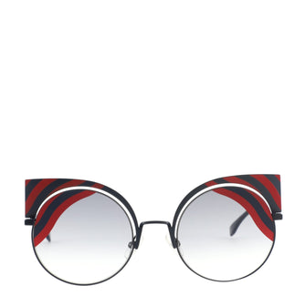 Fendi Hypnoshine Cat Eye Sunglasses Metal