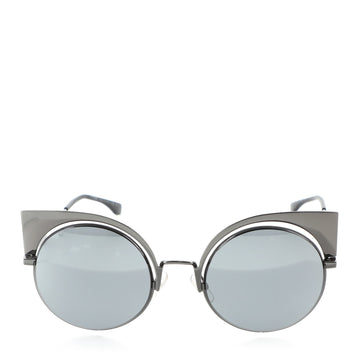 Fendi Runway Cutout Cat-Eye Sunglasses Metal