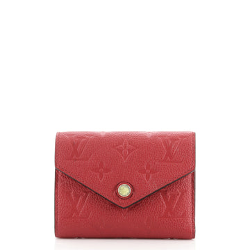 Louis Vuitton Compact Victorine Wallet Monogram Empreinte Leather