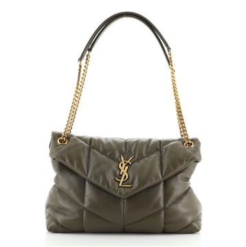 Saint Laurent LouLou Puffer Shoulder Bag Quilted Leather Medium
