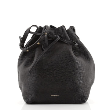 Mansur Gavriel Bucket Bag Tumbled Leather Large