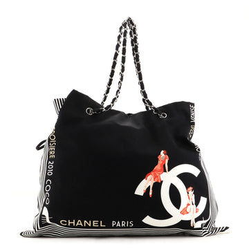Chanel Paris-Venice Bon Bon Tote Printed Canvas XL