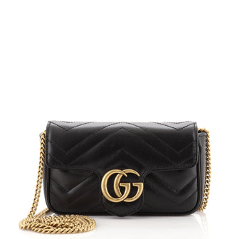 Gucci GG Marmont Flap Bag Matelasse Leather Super Mini