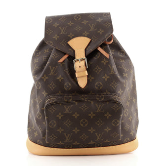 Louis Vuitton Vintage Montsouris Backpack Monogram Canvas GM