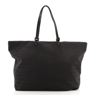 Fendi Belted Shopping Tote Zucchino Canvas Large