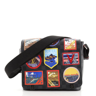 Louis Vuitton District NM Messenger Bag Alps Patches Damier Graphite PM