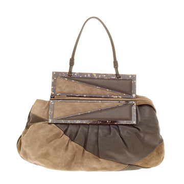 Fendi To You Convertible Leather and Suede 