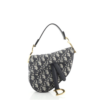 Christian Dior Saddle Handbag Oblique Canvas Mini