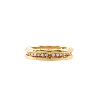 Bvlgari B.Zero1 One Band Ring 18K Yellow Gold and Diamonds