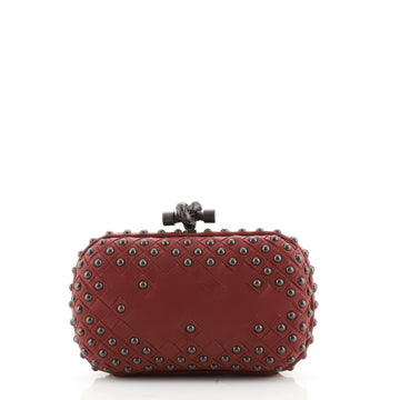 Bottega Veneta Box Knot Clutch Studded Intrecciato Nappa Small