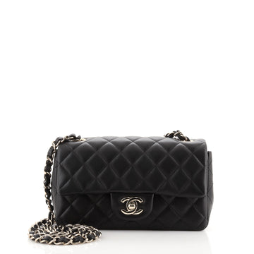 Chanel Classic Single Flap Bag Quilted Lambskin Mini