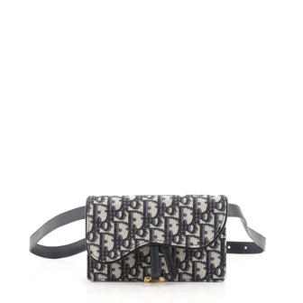 Christian Dior Saddle Rectangular Belt Bag Oblique Canvas