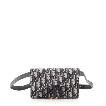 Christian Dior Saddle Rectangular Belt Bag Oblique Canvas