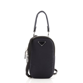 Prada Cargo Phone Holder Crossbody Bag Tessuto